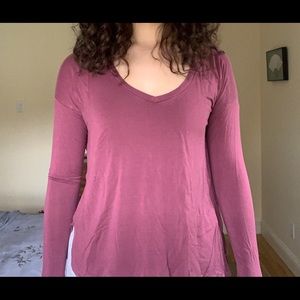 Burgundy Soft and Sexy Long Sleeve